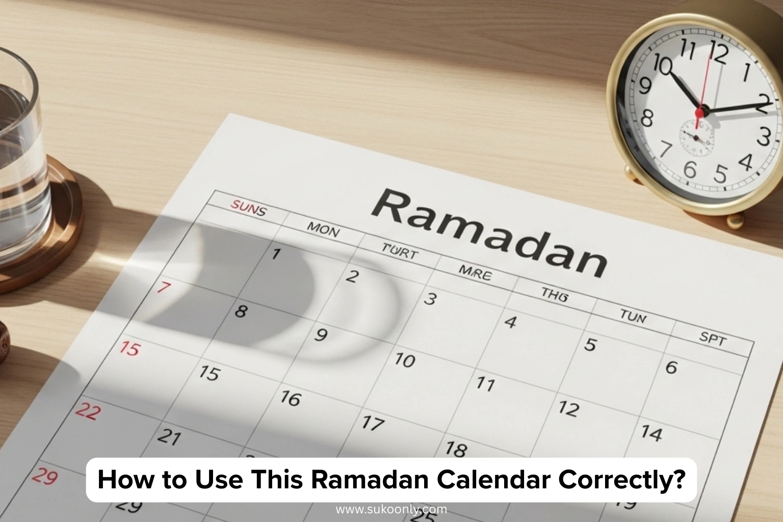 How to Use This Ramadan Calendar Correctly How to Use This Ramadan Calendar Correctly