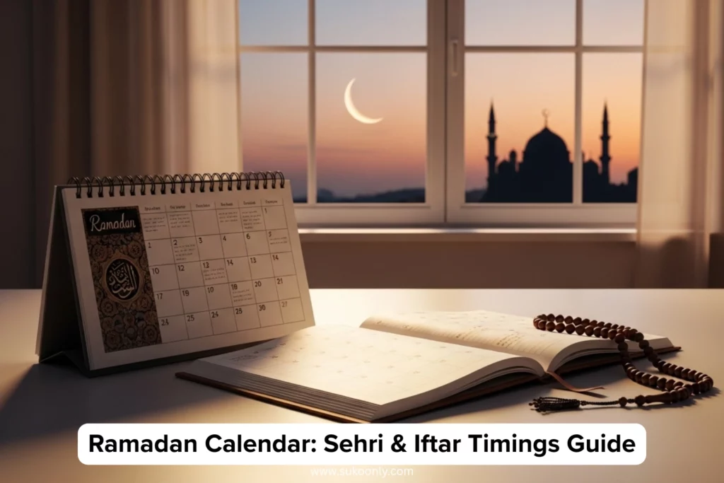 Ramadan Calendar Sehri & Iftar Timings Guide